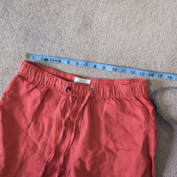 C&C California Linen Drawstring Beach Coastal Bohemian Relaxed Shorts S - Picture 4 of 6